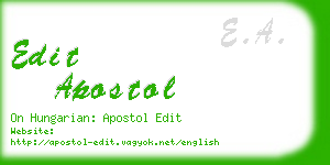 edit apostol business card